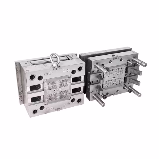 Molde de plástico para interruptor de quatro gangues
